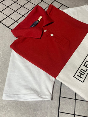 Polo Tommy Faixada Vermelha
