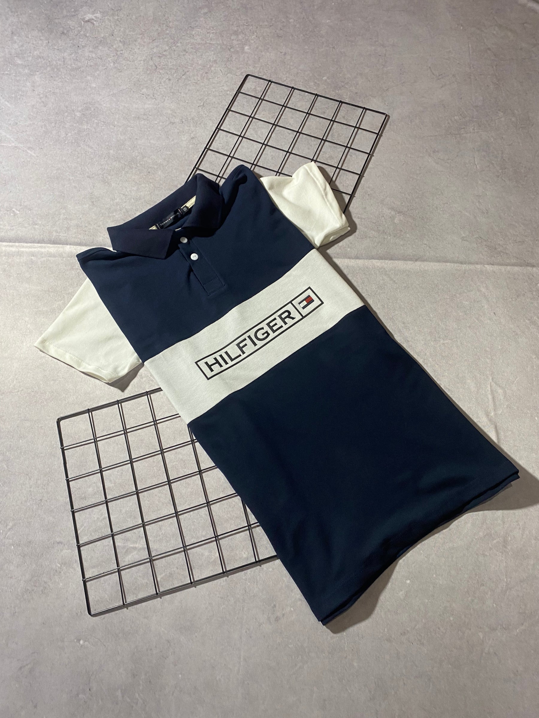 Polo Tommy Faixada Azul