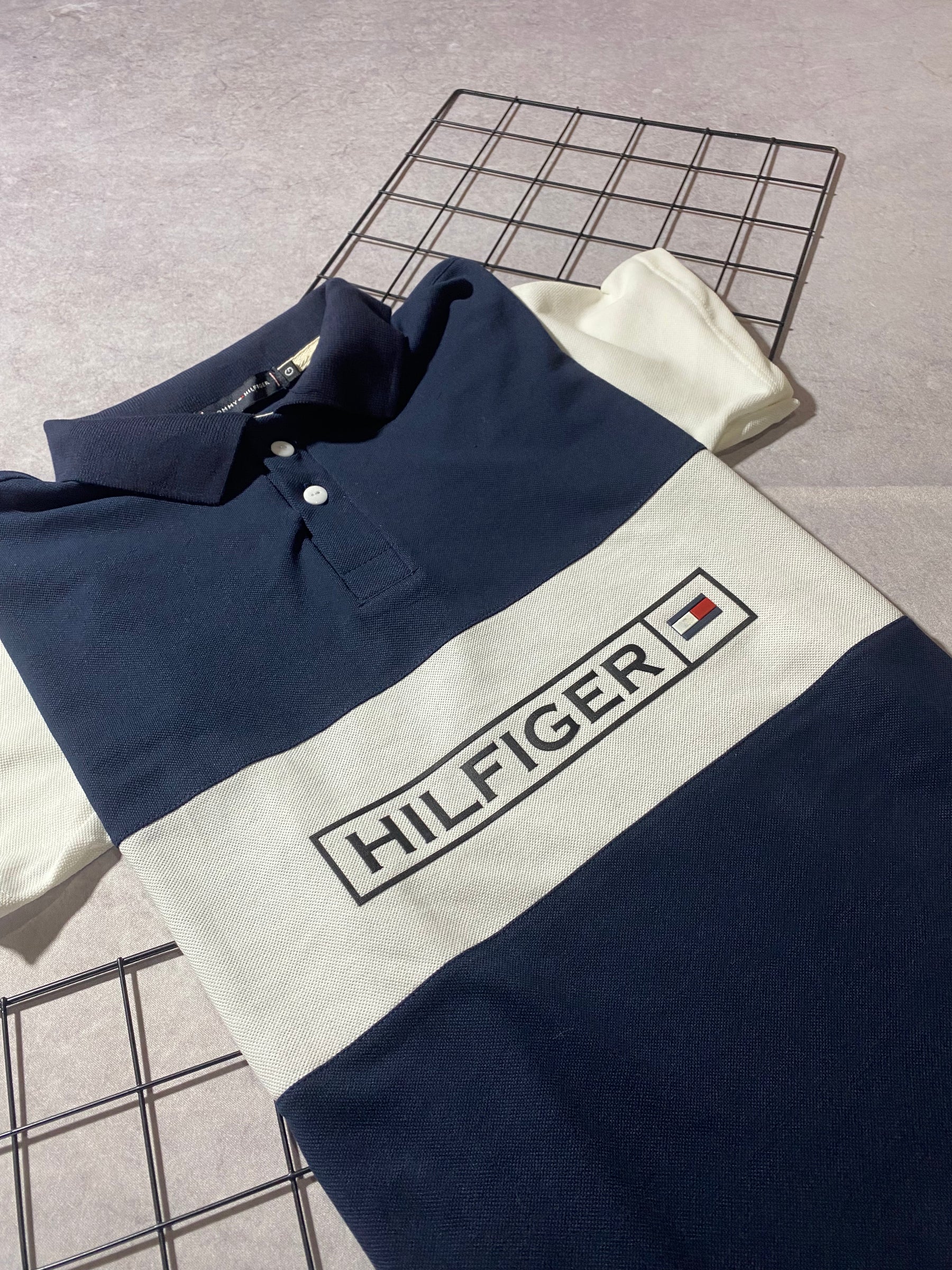 Polo Tommy Faixada Azul