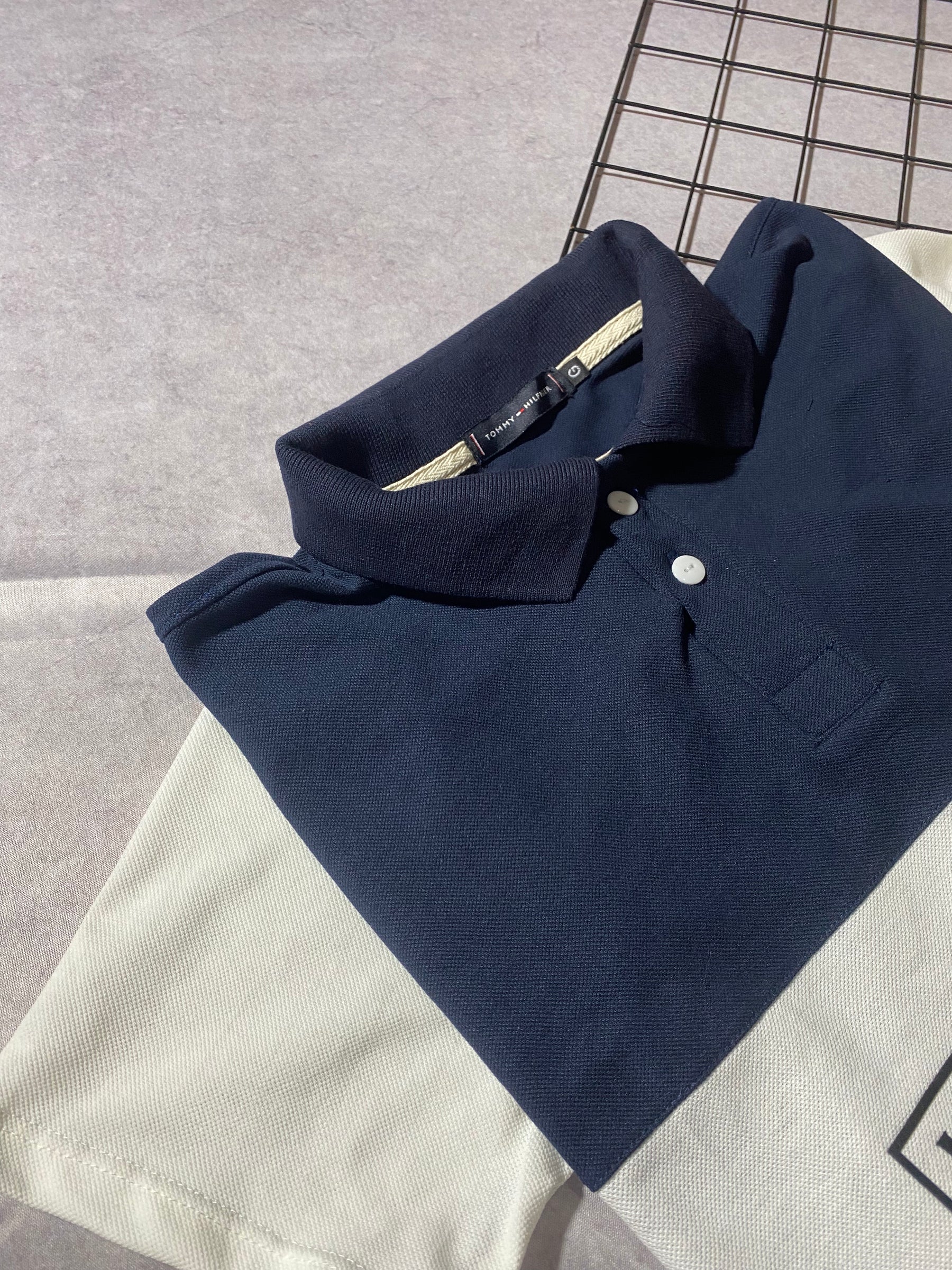 Polo Tommy Faixada Azul