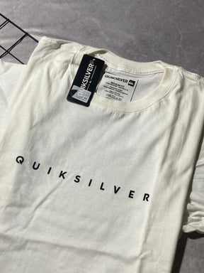 Camiseta Quiksilver Letreiro Branca
